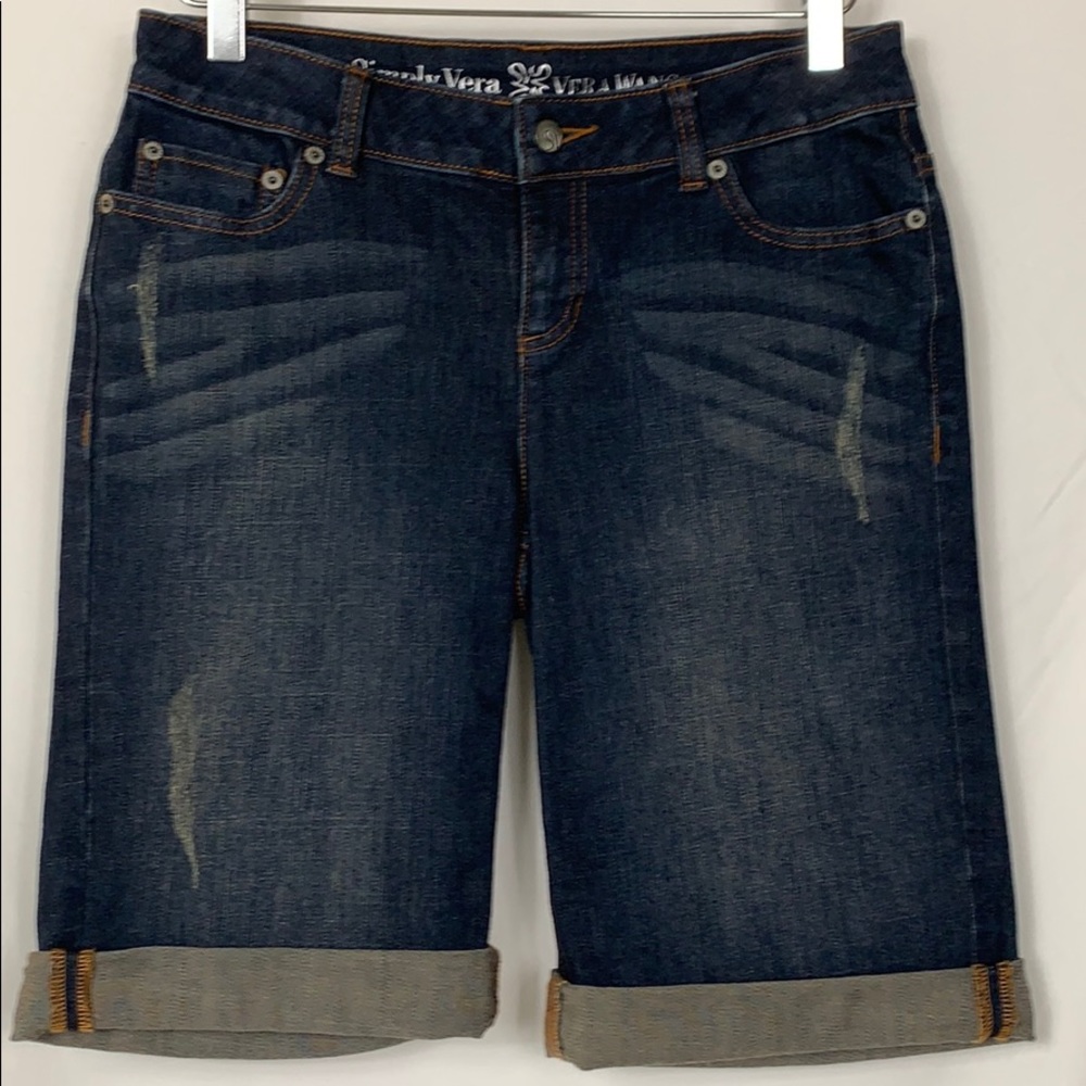 NWOT Simply Vera boyfriend shorts size 6